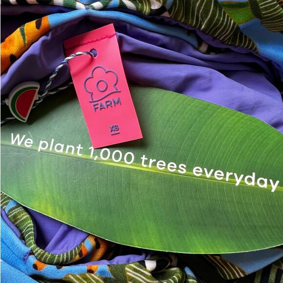 Farm Rio Cutout Bandeau One Piece/Two Piece Convertible, XS - Picture 12 of 16